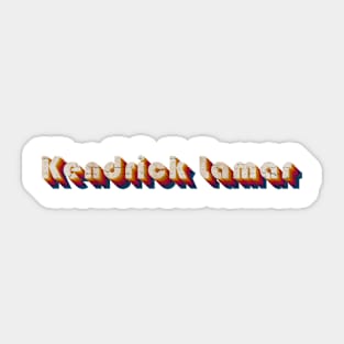 retro vintage Kendrick Lamar Sticker